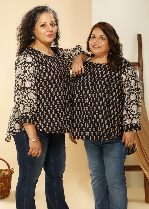 BLACK COTTON TOP